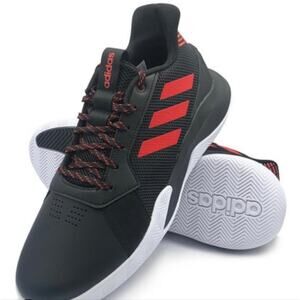 Adidas Run The Game NBA Basketball Shoe Core Black EG0983 Mens Size 11.5
